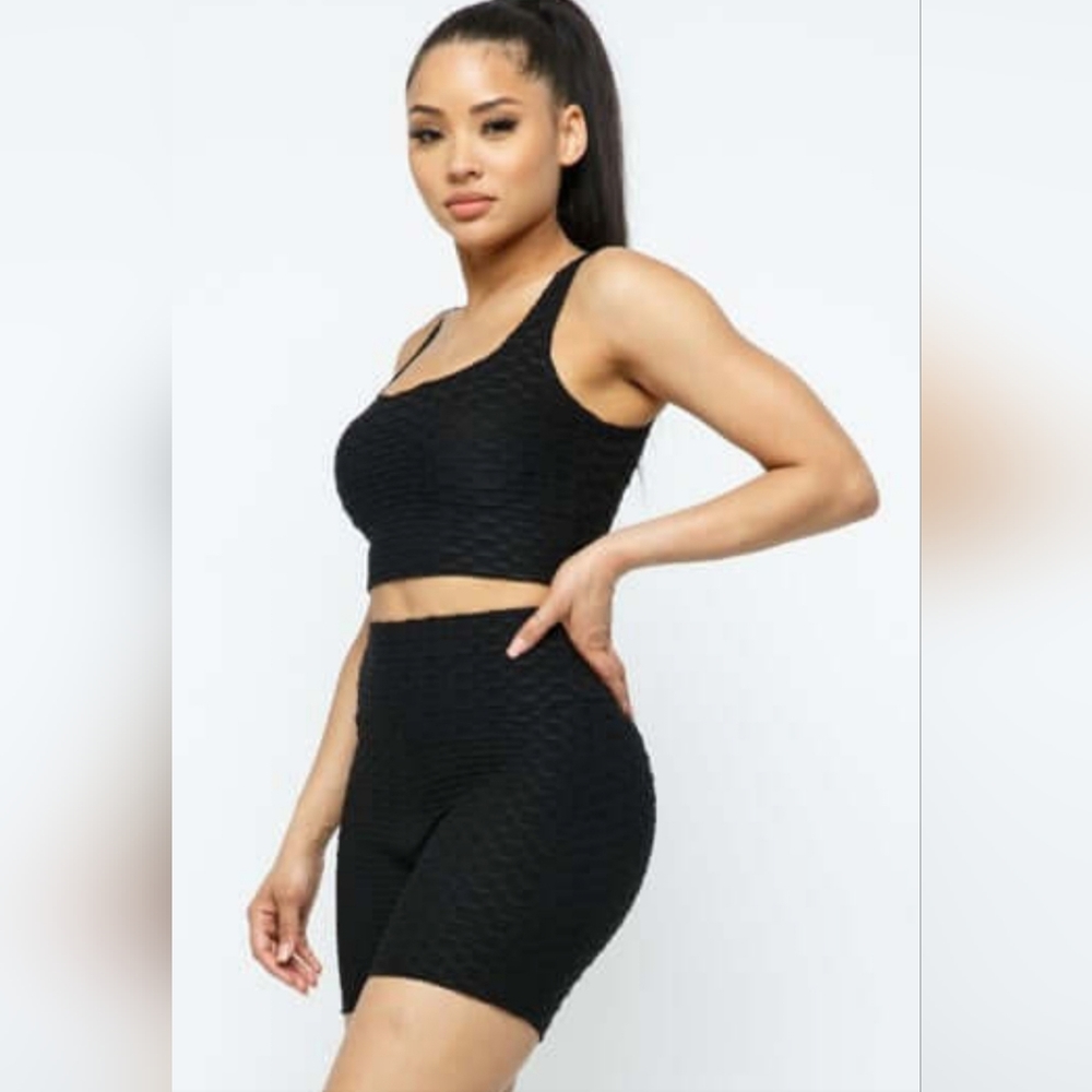 2PCS Crop Top Set